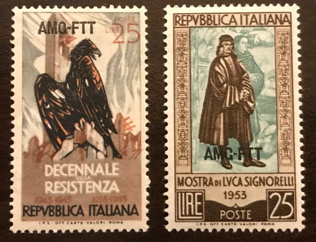1953-4 TRIESTE  SCott # 186, 200   MH