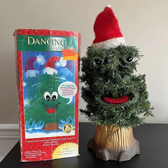 VINTAGE GEMMY DANCING Douglas Fir Animated Singing Christmas Tree 14