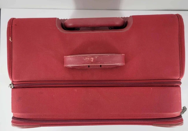 Tumi Red 2283RF  RED Rolling Luggage Expandable Multi-Pocket Suitcase 24x20x12 2