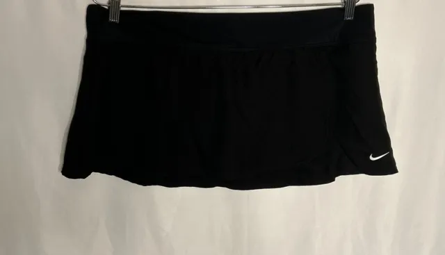 Nike Women’s Black Skort Lined Tennis Golf Skirt Zip Pocket Size 2XL Sz XXL