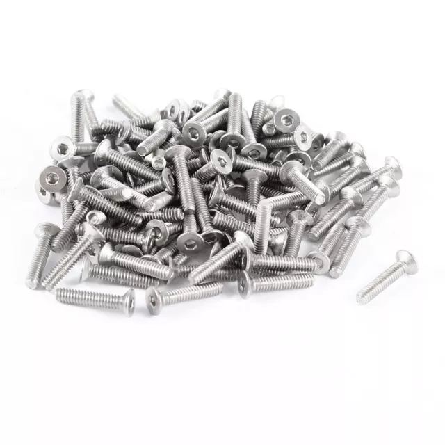 Pcs100 Boulons À Tête Fraisée En Acier Inoxydable 304Hc M2.5 X 10 Mm