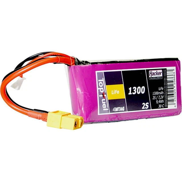 Hacker Pack de batterie (LiFe) 6.6 V 1300 mAh Nombre de cellules: 2 30 C