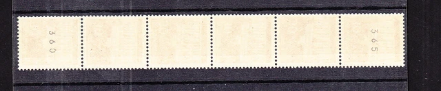 30 Pf Brandenburger Tor Mi 508v ** 6er-Streifen 400er-Rolle Luxus! 2