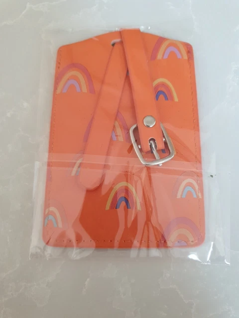 Orange Rainbow Fashion Luggage Tags Holiday Suitcase Labels Travel Bag ID