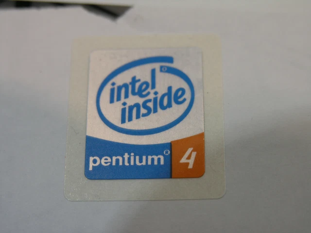 INTEL INSIDE LOGO Sticker Case Badge Decal Pentium 4 NEW! £8.99 ...