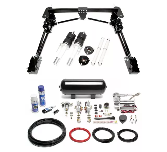 TA Technix Luftfahrwerk Viair Kompressor Kit schwarz für VW Caddy III+IV Typ 2K