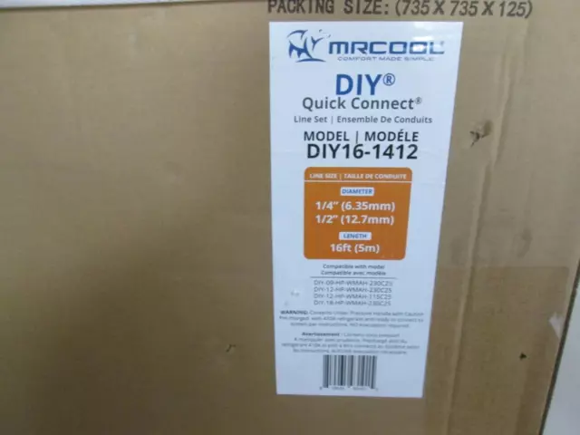 MRCOOL DIY 16ft Quick Connect Lineset DIY16-1412