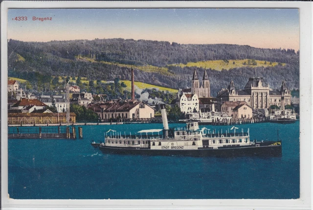 AK Bregenz, Hafen, Schiff Stadt Bregenz, um 1910