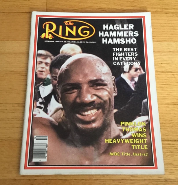 THE RING BOXING Magazine December 1984 Marvin Hagler Cover No Label