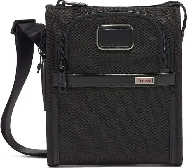 TUMI/ Alpha 3 Small Pocket Crossbody Bag /Black