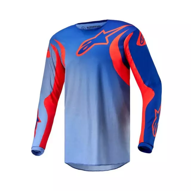 Alpinestars Fluid Lucent Jersey Blue Ram Hot Orange -  Livraison gratuite!