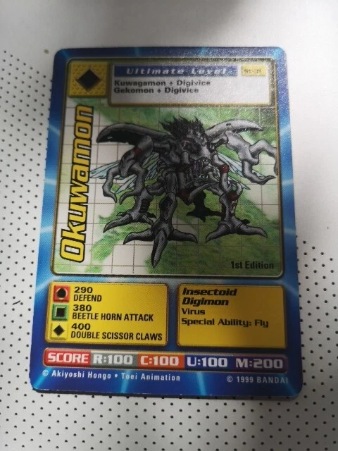 OKUWAMON DIGIMON ST-31 1st EDITION CARD (INV10763) $1.30 - PicClick CA