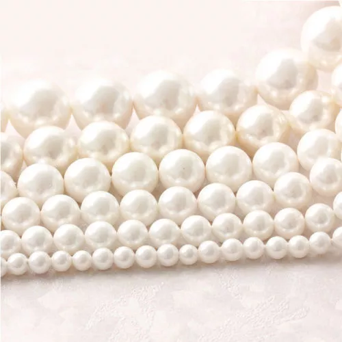 1 Strand Freshwater Natural Pearl Round Loose Beads DIY 14'' 4/5/6/7/8/9/10mm