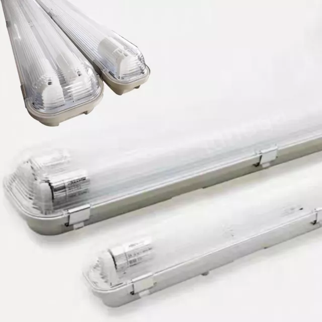 60-150cm LED Feuchtraumleuchte Wannenleuchte Keller Werkstatt IP65 Röhren Lampe