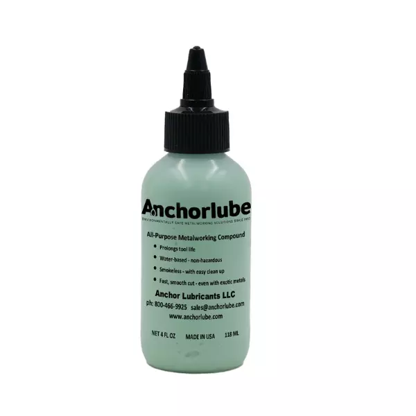 Anchorlube 4oz, All-Purpose Metalworking Cutting Lubricant, Water-Based 3115