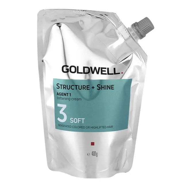 Crème Lissage Cheveux Sensibles GOLDWELL Structure + 1 Ramollissement 3 400gr