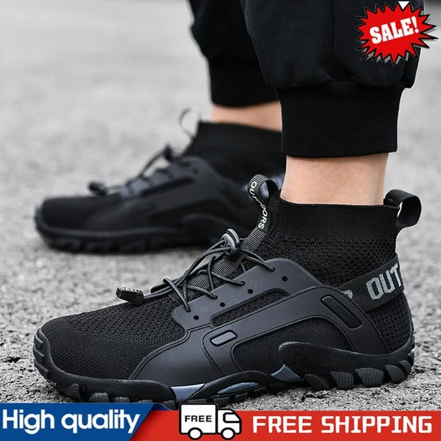 HIKING SHOES ANTISKID Work Safety Shoes Elastic Rope Shoelace for