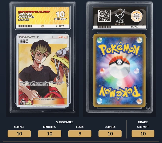 ACE 10 WELDER 200/173 SR Tag Team Gx All Stars SM12a Japanese