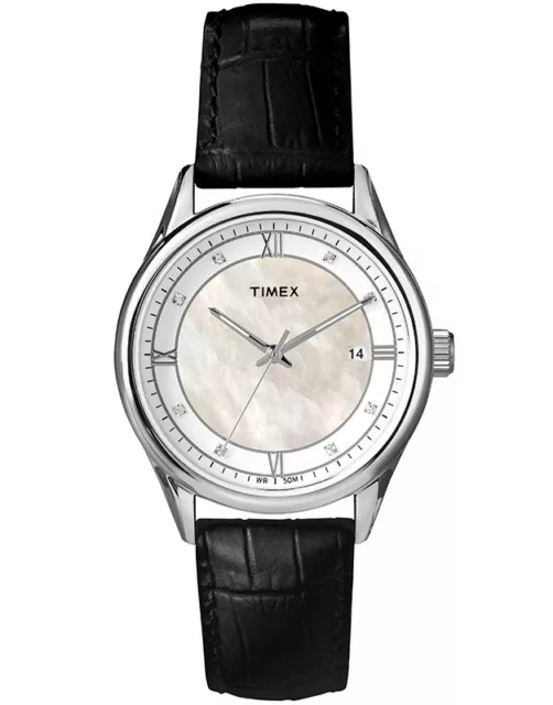 NEW Timex T2P402 Ceas Timex Starlight Collection Womens Leather Band MSRP $110