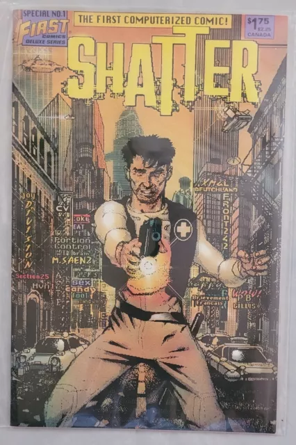 First Comics Special Shatter #1, The First Computerized Comic! - 1985 - VF 