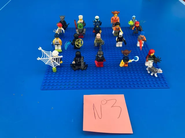 Lot 20 Figurine Lego city série Espace Police MINIFIGURE no star Wars ferme N°3