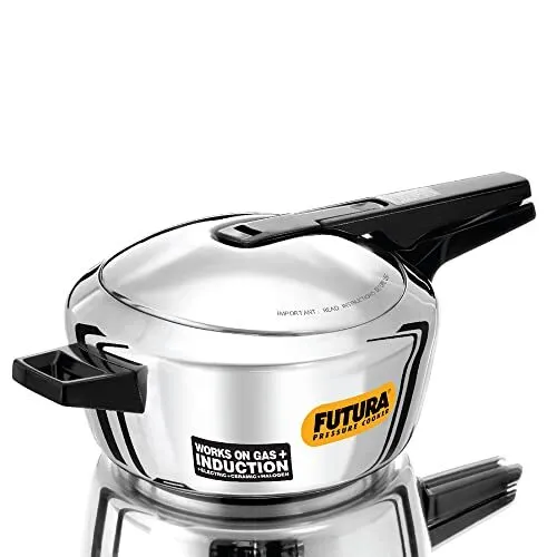 Hawkins Futura Stainless Steel 4L Inner Lid Pressure Cooker Induction compatible