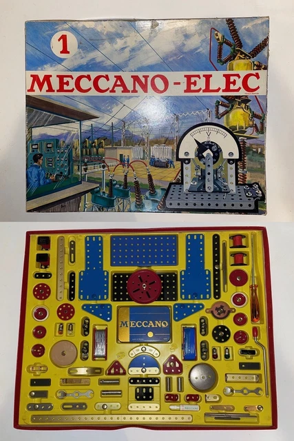 Boîte De Construction Meccano N°3 - Métal, Neuve - Jeu De Construction Vintage