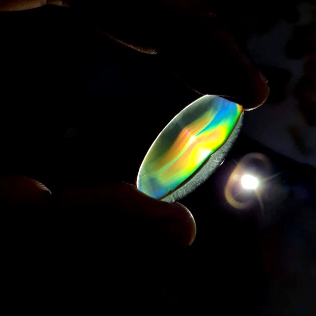 9.7ct Natural Extra Fine Iris Agate Cabochon Rainbow Agate Untreated Unheated