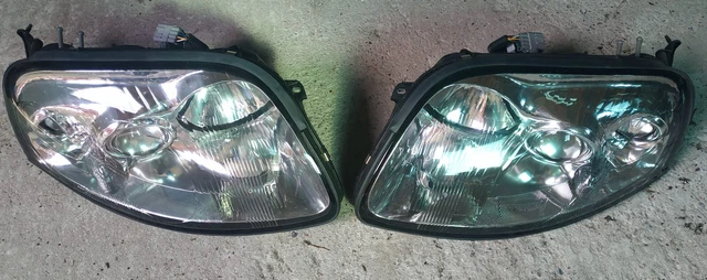 Fari Anteriori Per Fiat Seicento / 600 - Set Sinistro + Destro, Compatibile Con Modelli 187, Tipo Lampada H4