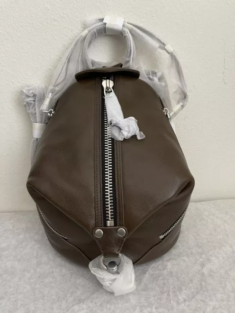 NWT Rebecca Minkoff MEDIUM Julian Zipped Backpack $298 Seaweed 2