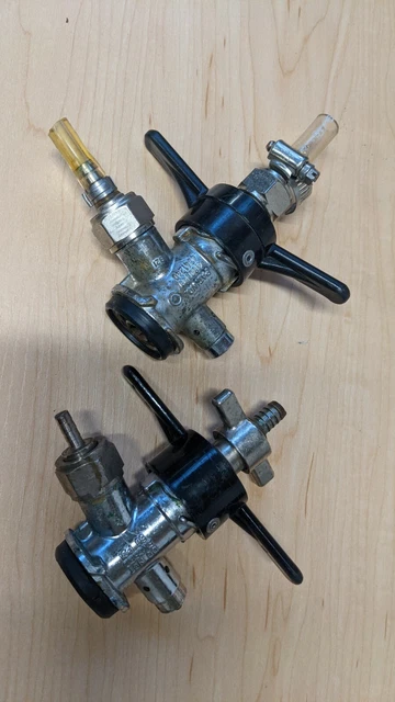 Pair of Keg Kegerator Couplers Tap