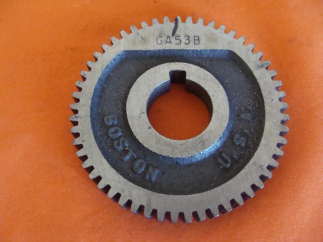 NOS BOSTON GEAR CHANGE GEAR GA53B 13/16" id 53 T 2.741 od 20DP 20PA