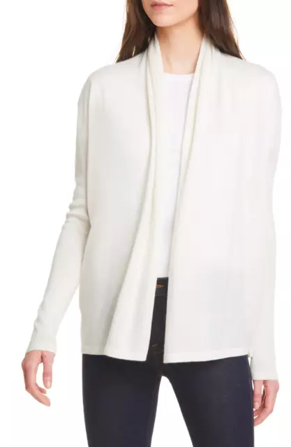 Nordstrom Signature Women's Open front Cardigan Cashmere/Linen -- Size L