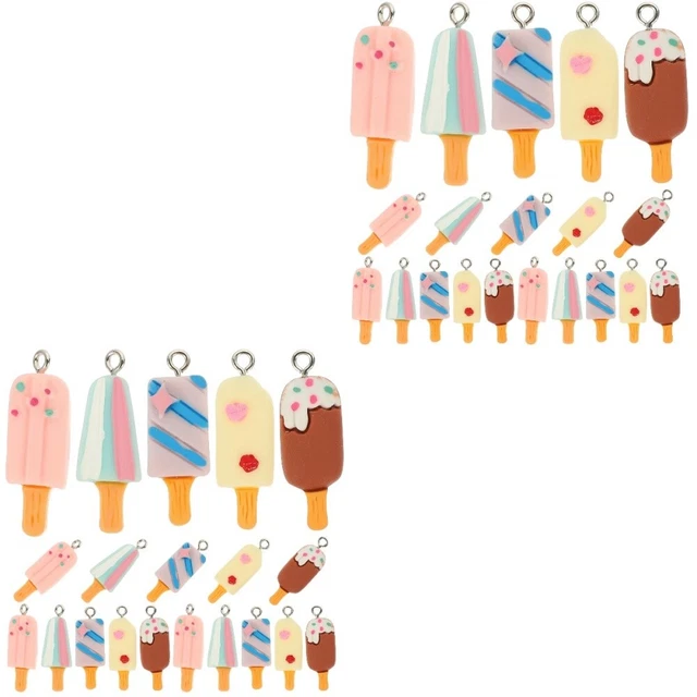 40 Pcs Anhänger Zur Schmuckherstellung Charms Zum Thema Essen Suite Armband Für