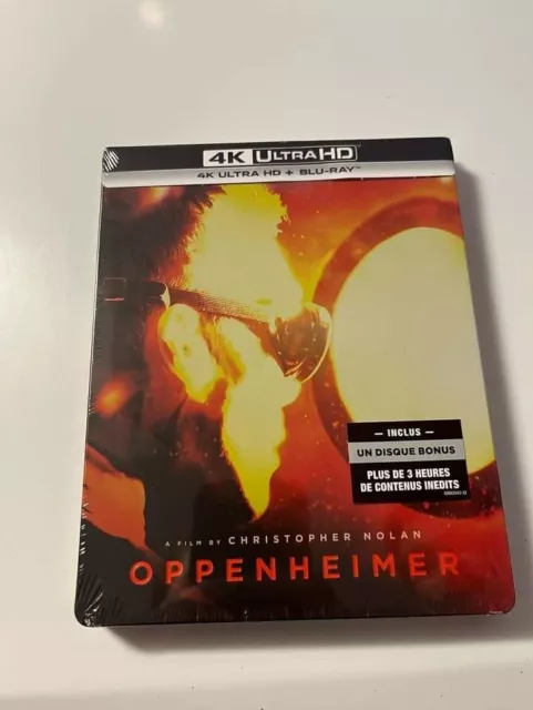 OPPENHEIMER / coffret SteelBook 4K - UHD + Bluray / NEUF SOUS BLISTER