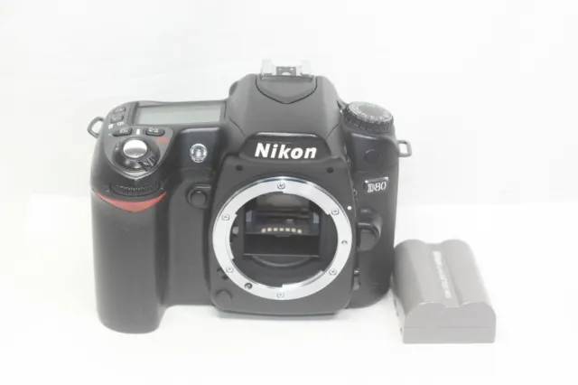 AS IS Nikon D80 Digital SLR Body Only Camera Black