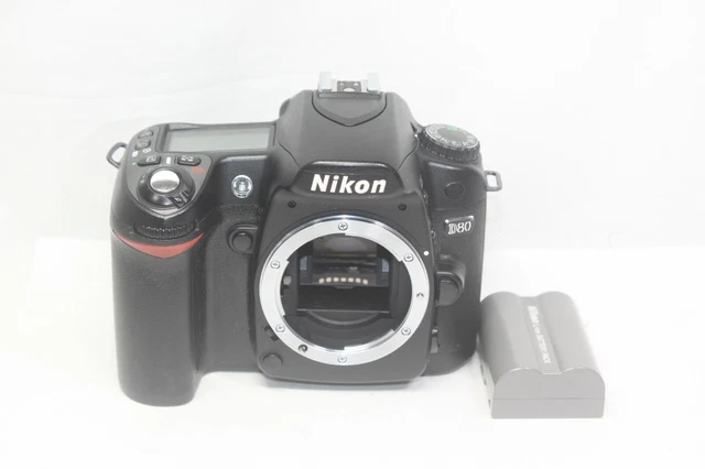 AS IS Nikon D80 Digital SLR Body Only Camera Black