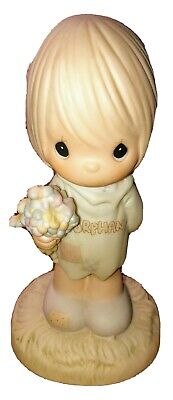 Precious Moments.  Orphan Boy.  I Belong To The Lord Figurine.  Porcelain. 1988