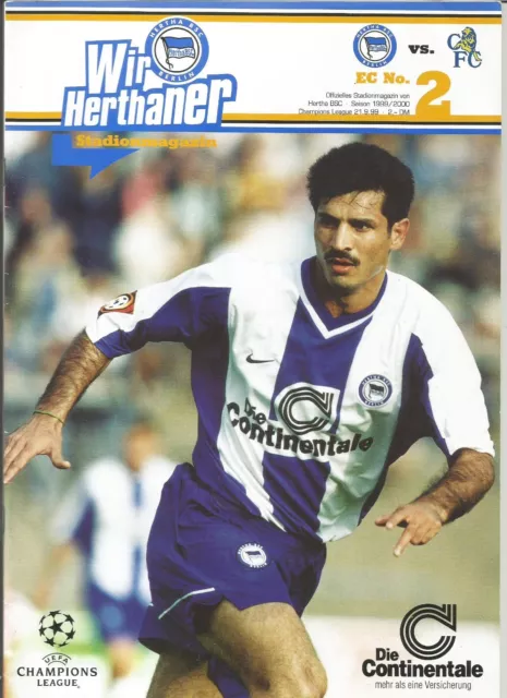 1999/00 Prog HERTHA BERLIN v CHELSEA (Champions League)