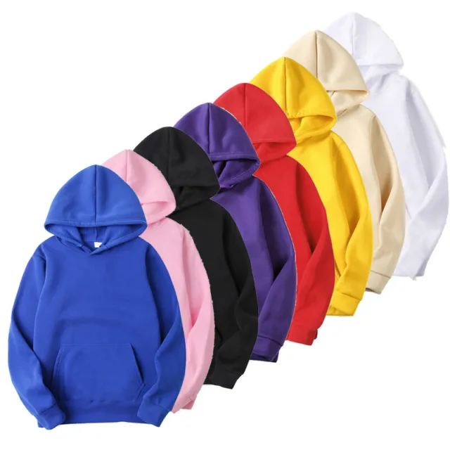 ❀Sweats À Capuche Unis Pour Hommes Sweat-Shirts À Capuche Décontractés Hauts F