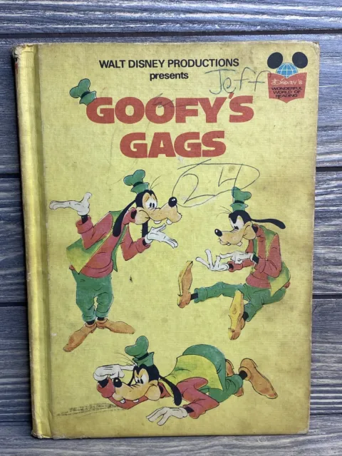 Vintage Random House Book Walt Disney Goofy‘s Gags 1974 Hardcove