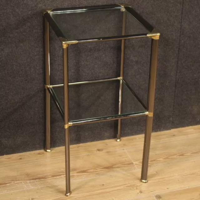 Tavolino mobile moderno vintage 900 di design tavolo metallo e vetro da salotto