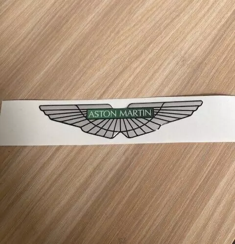 Aston Martin Green Logo Domed Sticker Badge Decal 3D Gel Car Sticker 100x30mm