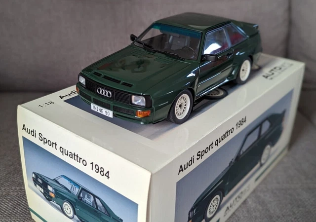DROMADER Voiture De Sport Sport Quattro Noire - Modèle Réduit Métal 1/34-1/39 Avec Portes Ouvrantes Pour Enfants Et Adultes