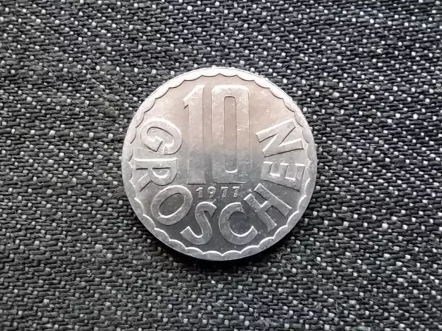 Austria 10 Groschen Coin 1977