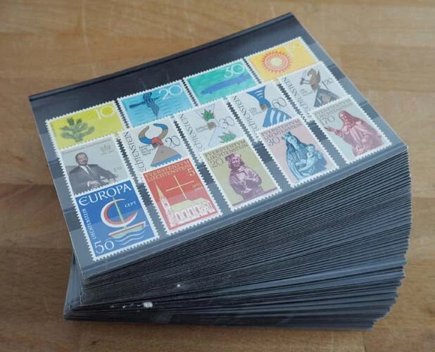 1966 Liechtenstein; 65 komplette Jahrgänge, postfrisch/MNH, ME 982,-