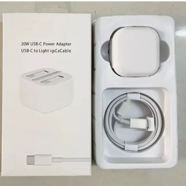 ORIGINAL 20W USB-C schnell 1M Ladekabel und Stecker für Apple iPhone X 11 12 13 14