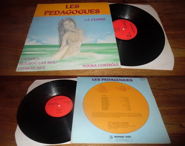 LES PEDAGOGUES - La Femme LP French West Indies Zouk Rythmo Disc 86'