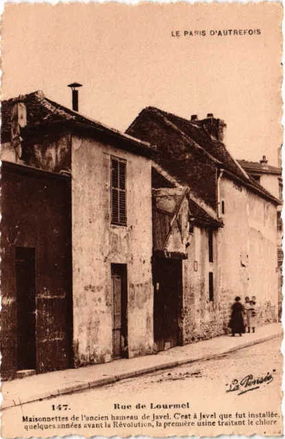 CPA PARIS 15e Rue de Lourmel. Maisonette hameau de Javel (536001)