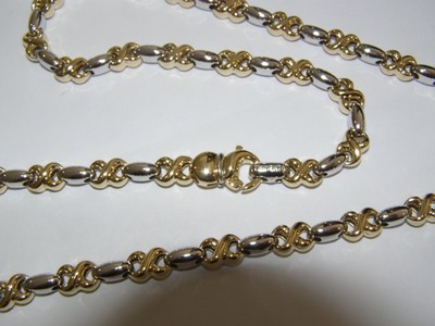 CHIMENTO CHIMENTO collana catena oro bianco giallo 18KT cm 60 gold chain 黄金链 Gelbgold-Ket 
